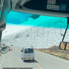 雪の大谷から小谷への画像