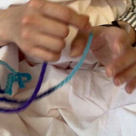 自己流自主トレのあやとりの画像