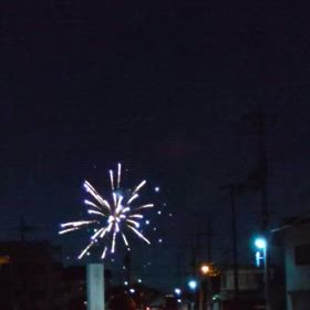 久米田池まつりの花火の画像