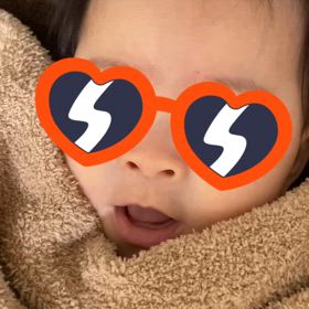 赤ちゃんの雄叫びの画像