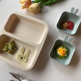 見た目も、使いやすさも。ネスティックのモジュールプレートで魅せる離乳食の画像