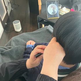 イヤースコープでお耳をチェックの画像