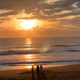 2月15日千葉北、東浪見の朝の波の画像