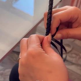 ラメルヘンテープ四つ組みの持ち手の画像