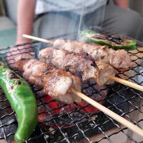 昨日は暑いので焼き鳥の画像