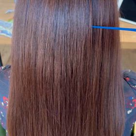 ブラウンカラー×髪質改善トリートメントの画像