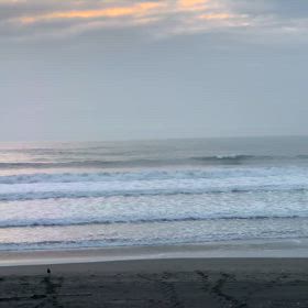 3月12日千葉北、東浪見の朝の波の画像