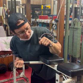 ポパイ、プレスの練習の画像