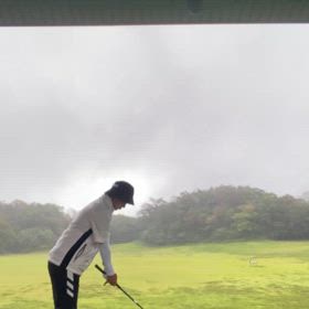 大雨の練習ラウンド！！の画像