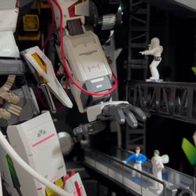 6 解体匠機νガンダム　左腕を本体へ戻すの画像