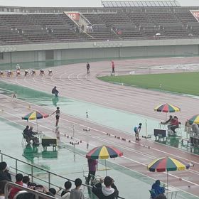 南さん（女子100m）中村くん（男子走り幅跳び）の画像