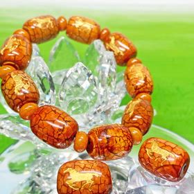 駿馬×龍紋瑪瑙ビーズの画像