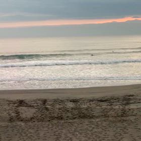 1月6日千葉北、東浪見の朝の波の画像