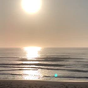 5月30日千葉北、東浪見の朝の波の画像