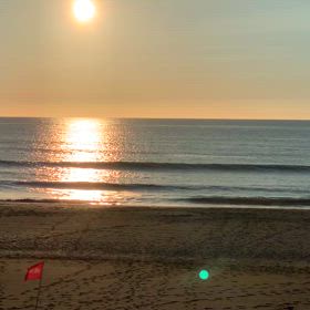8月27日千葉北、東浪見の朝の波の画像