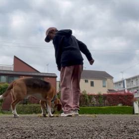 ラリオビ練習中の画像