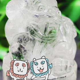 ✨獅子の天然水晶置物✨の画像