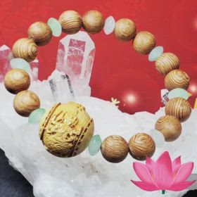 ✨愛染明王 柘植ビーズ✨の画像