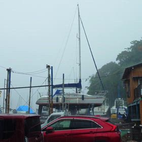 台風15号接近中の画像