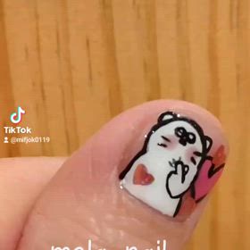 2024/03/12初のネイルアートの画像