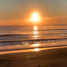 1月30日千葉北、東浪見の朝の波の画像