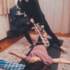 布マッサージの画像