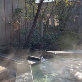 朝ごはん前の朝風呂の画像