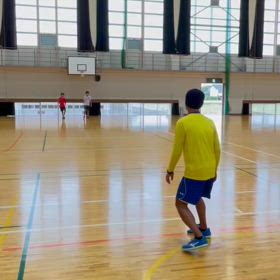 点（ボール）と点（利き足）の画像