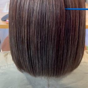 ボブスタイル✖️プレミアムストレートエステの画像