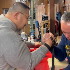 アームレスリング練習会の画像