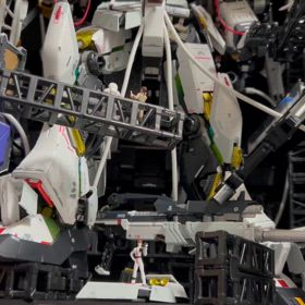 6 解体匠機νガン  ダム　複数ヶ所配置変更　渡りトラス復活増設の画像