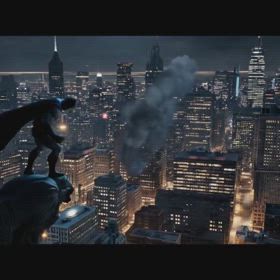 動画　バットマンがゴジラと闘うシーンの画像