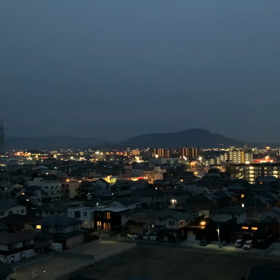 我が家からの夜景の画像