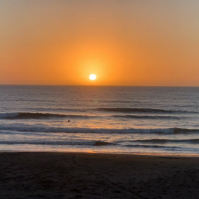 9月1日千葉北、東浪見の朝の波の画像