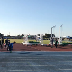 越谷カップ100m男子アップ⑩の画像