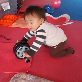 腹筋ローラー！の画像