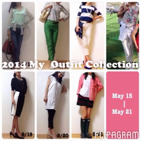 動画アプリで昨年のコーデをまとめてみました。の画像