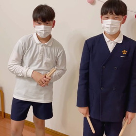 楽しくウォーミングアップの画像