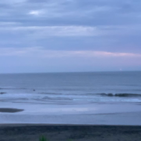 7月26日千葉北、東浪見の朝の波の画像