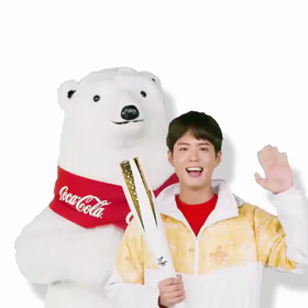 聖火ランナーをサポートしようの画像