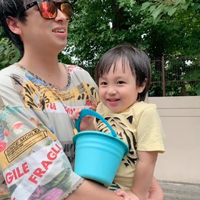 だめ❤️ちょいと待って　と言うおちびちゃんの画像