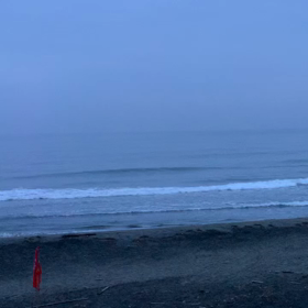 7月8日千葉北、東浪見の朝の波の画像