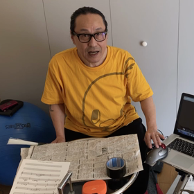 杉本篤彦が送ってきた動画と演奏しました！の画像