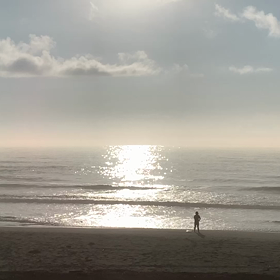 8月6日千葉北、東浪見の朝の波の画像