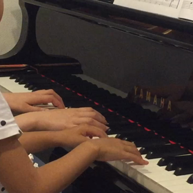 音を楽しみながらの画像