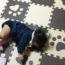 やっと寝返りしだした（≧∇≦）の画像