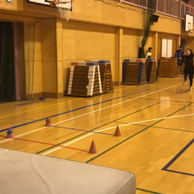 川越小 女子走り幅跳び練習①の画像