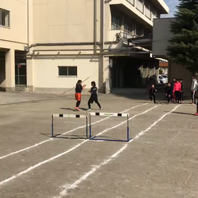 ハードル練習 女子の画像