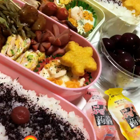 詰め込み弁当～(☆´ิ罒´ิ)ﾆﾔの画像
