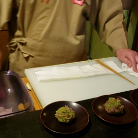 『KYOTO 2020 初春を寿ぐ旅』part１０和菓子作り仕上げですの画像